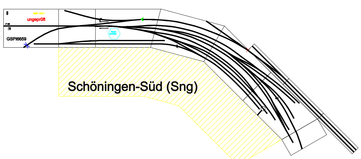 Die Modulzeichnung f�r das FREMOdul Sch�ningen-S�d, 2021